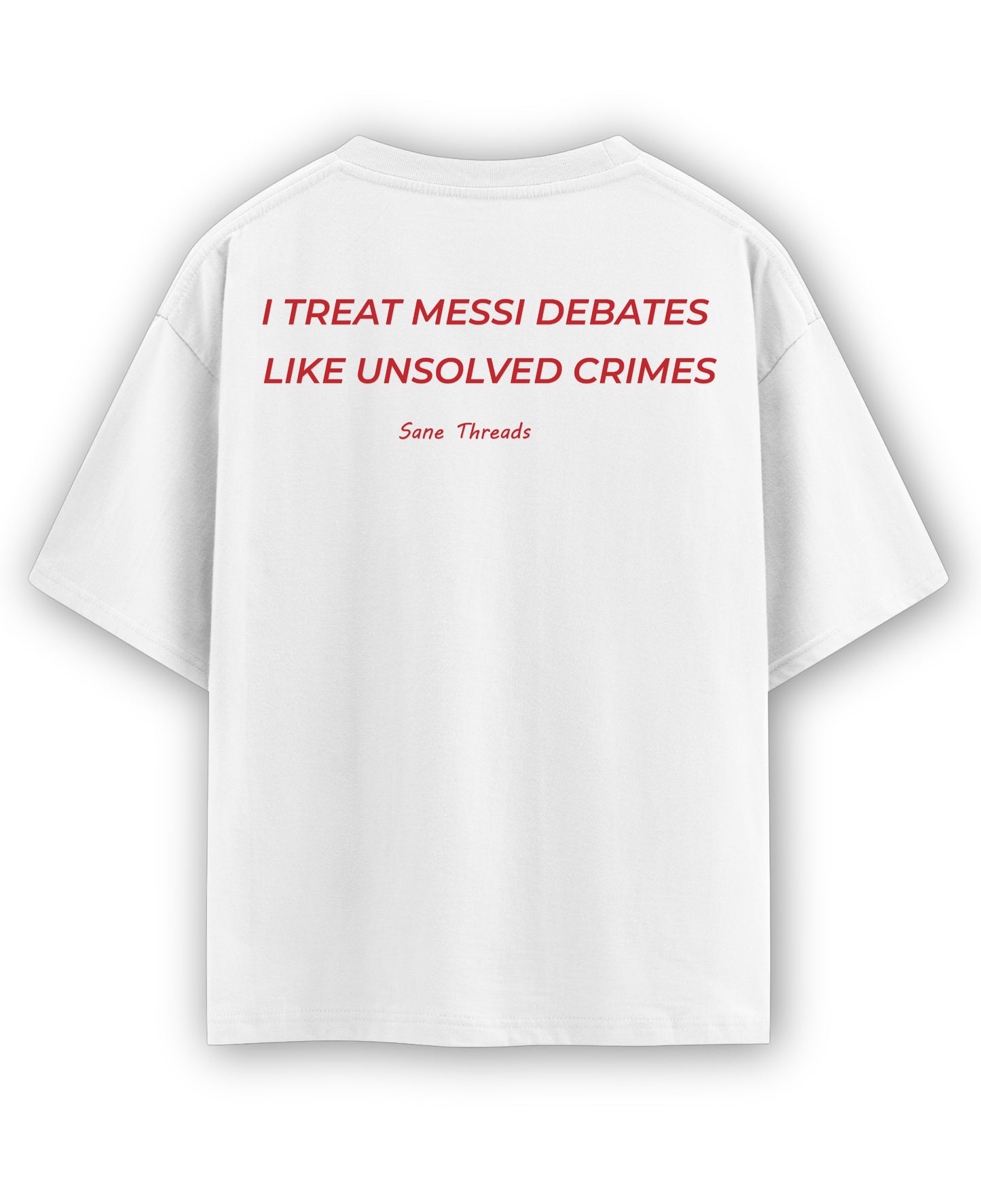 White Oversized T-shirt Back Design