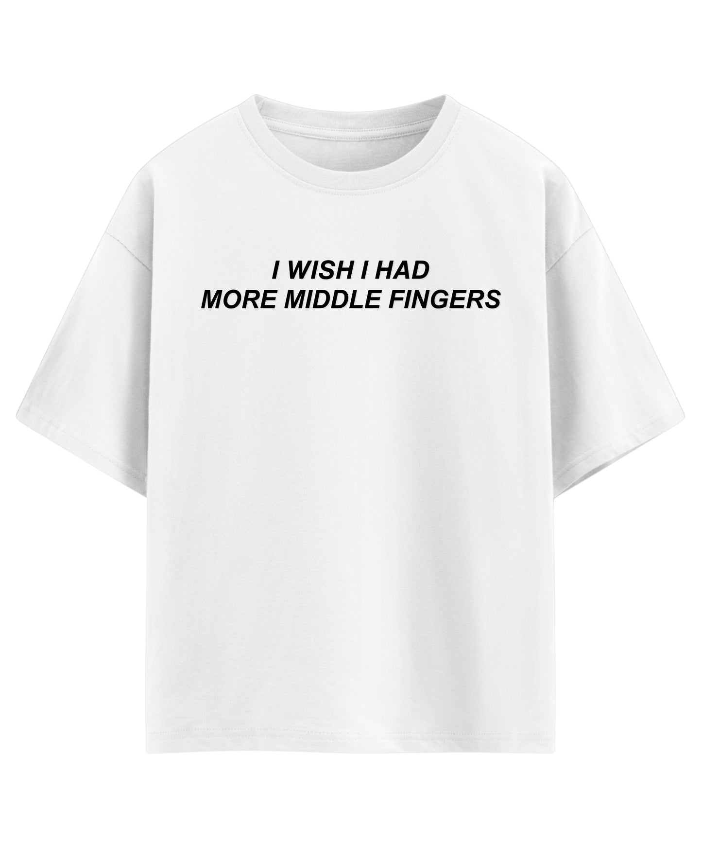 White Oversized T-shirt Front Design
