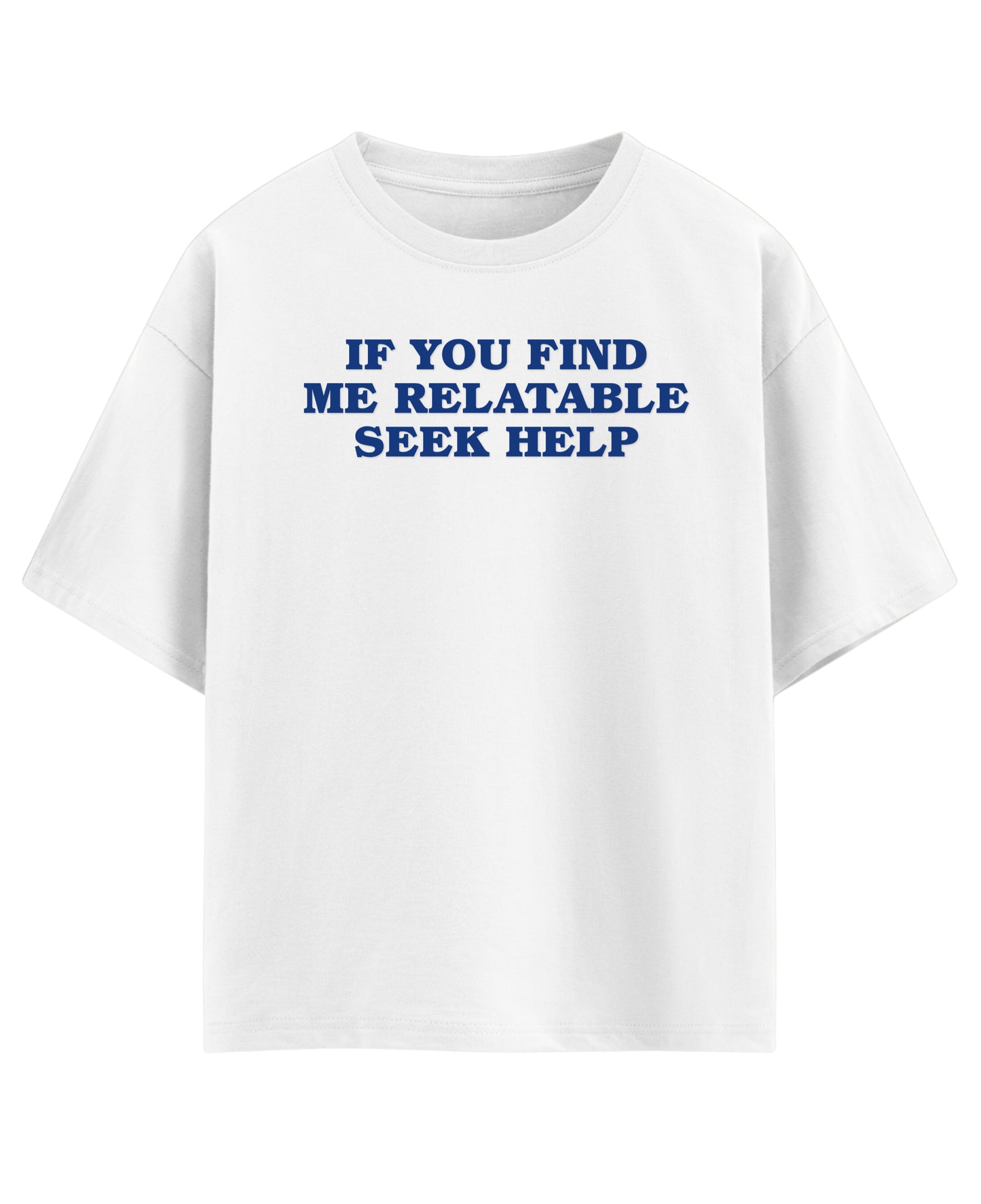 White Oversized T-shirt Front Design