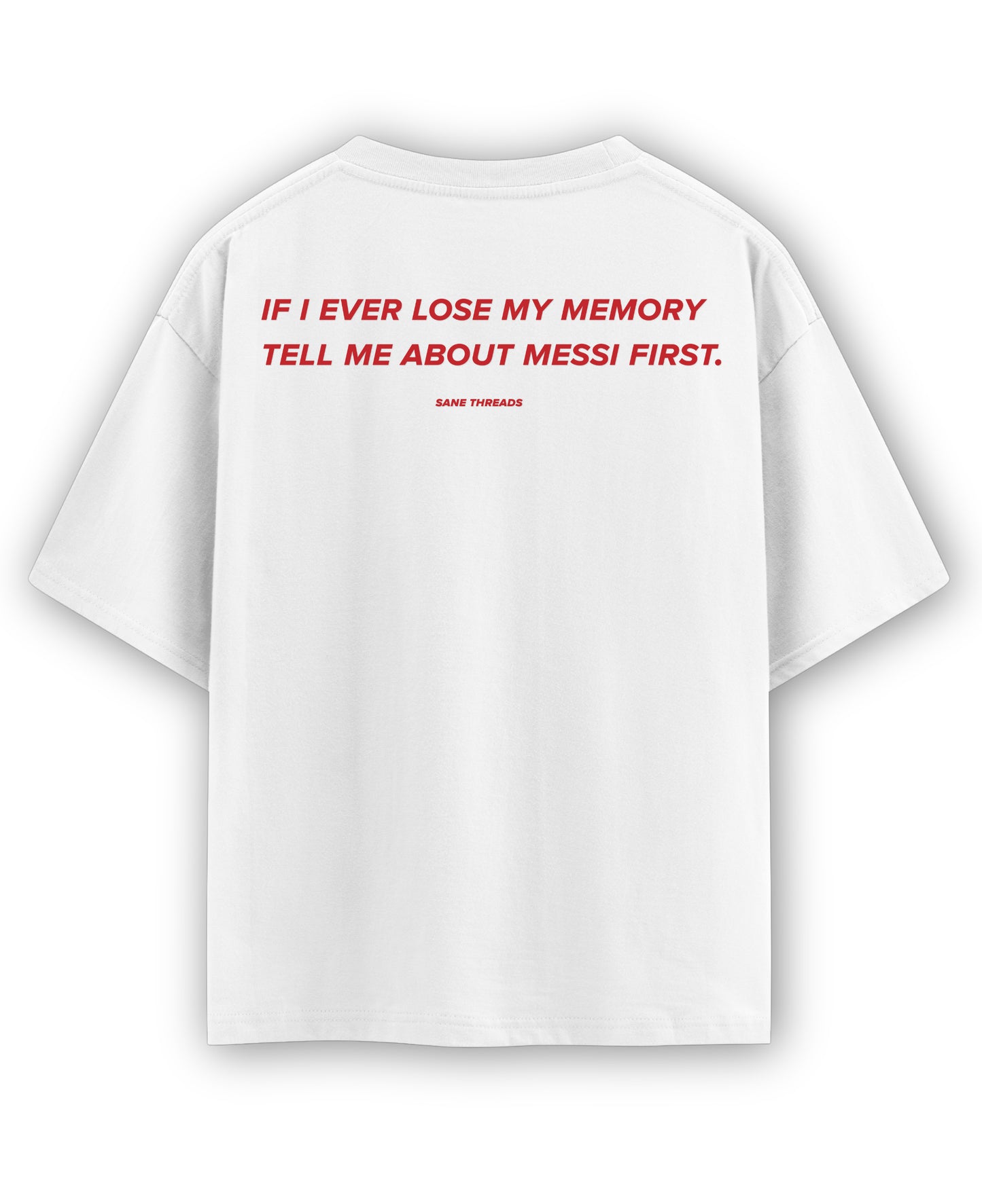 White Oversized T-shirt Back Design