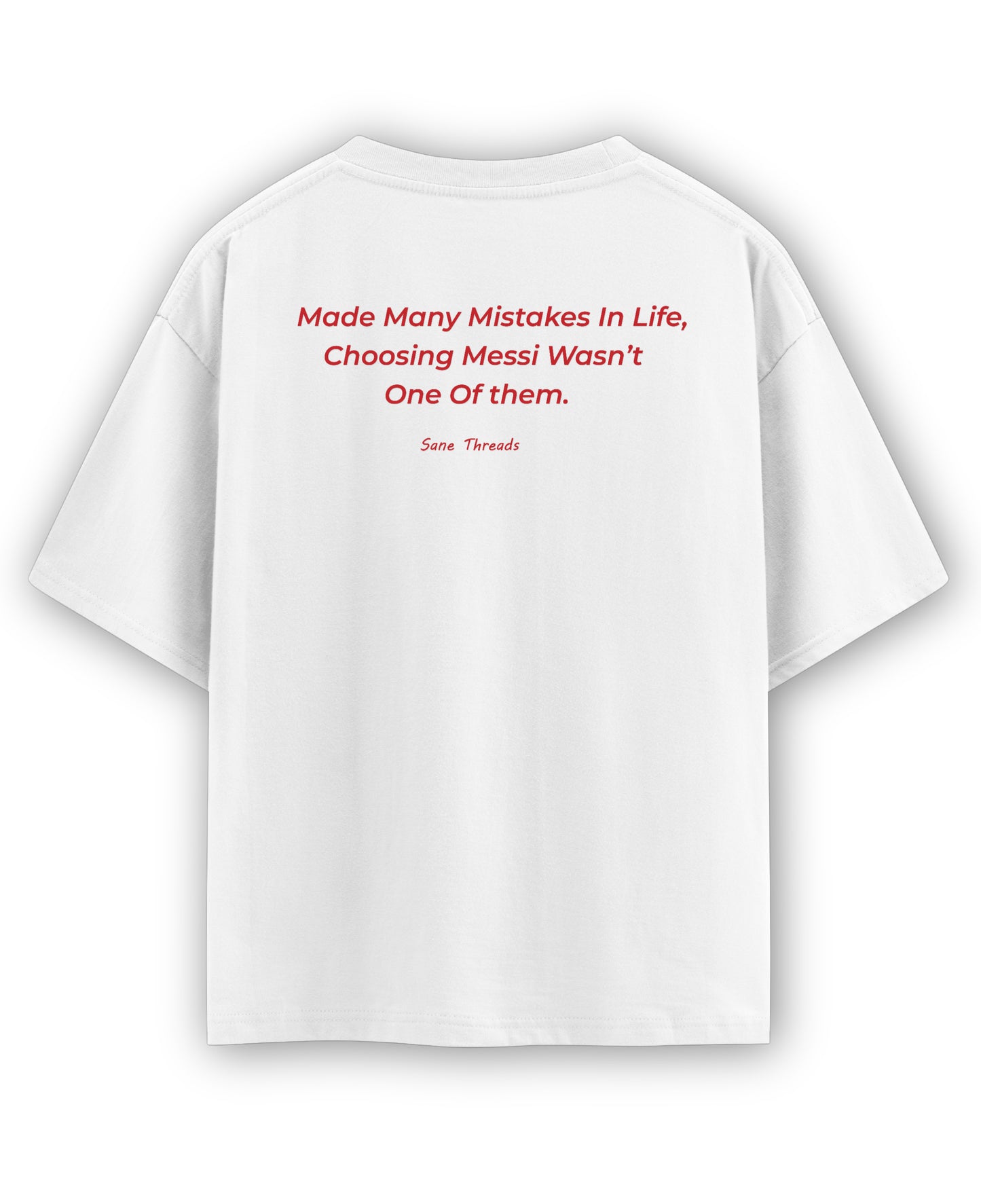 White Oversized T-shirt Back Design