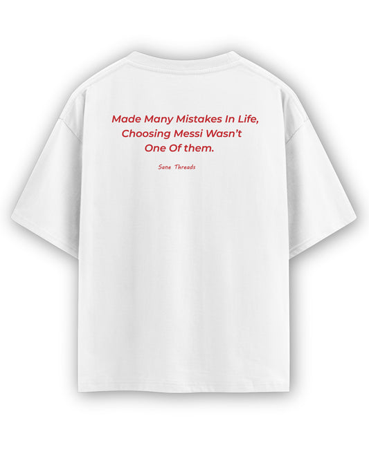 White Oversized T-shirt Back Design