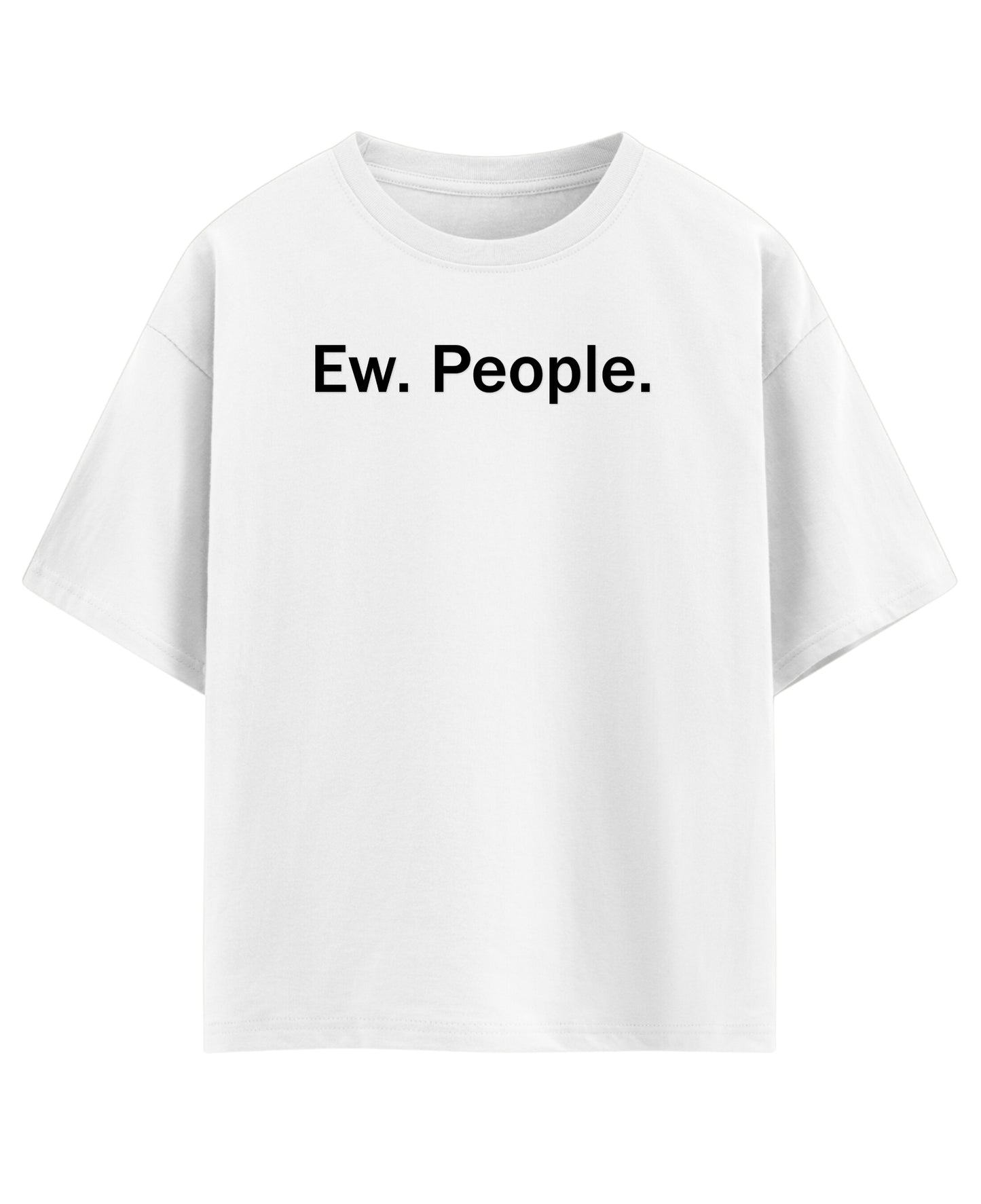 White Oversized T-shirt Front Design