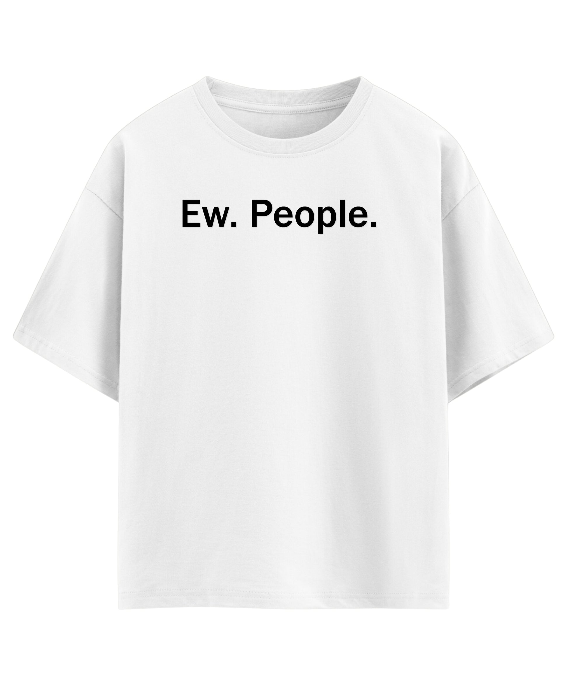 White Oversized T-shirt Front Design