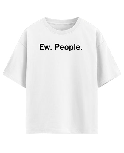 White Oversized T-shirt Front Design