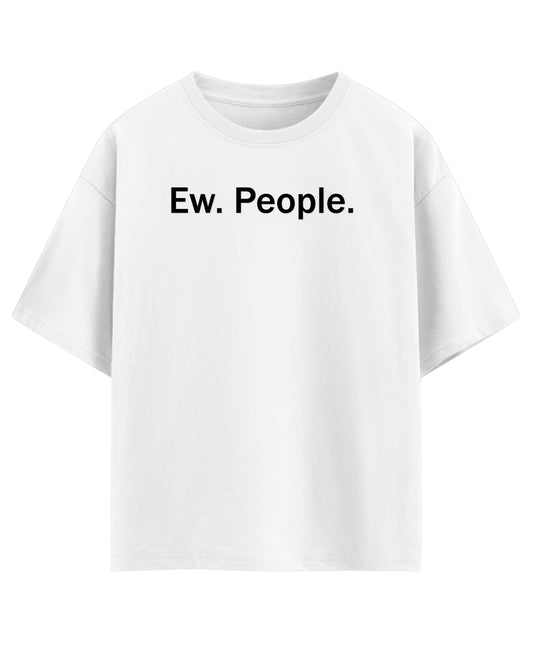 White Oversized T-shirt Front Design