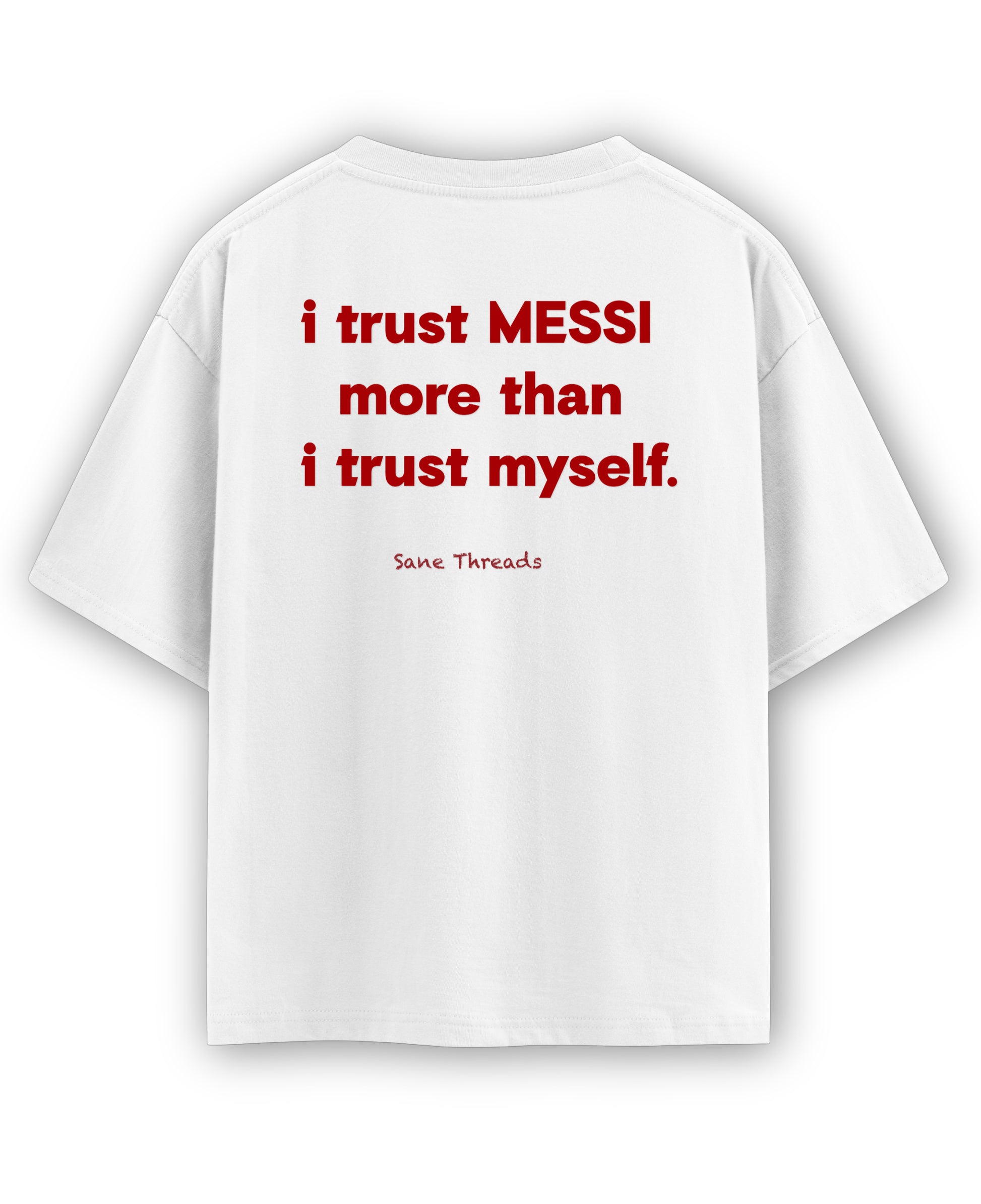 White Oversized T-shirt Back Design