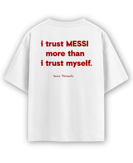 White Oversized T-shirt Back Design