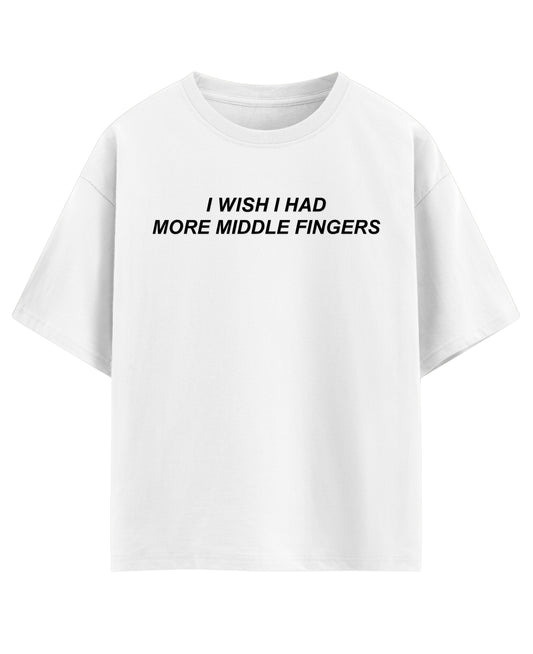 White Oversized T-shirt Front Design