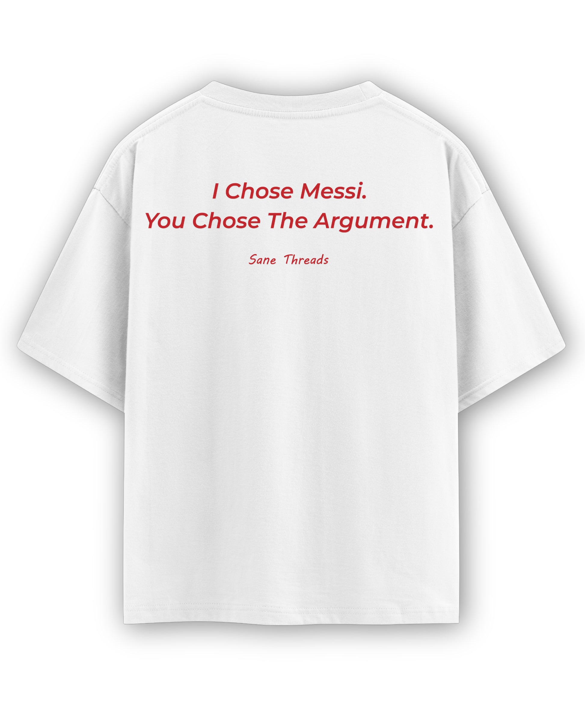 White Oversized T-shirt Back Design