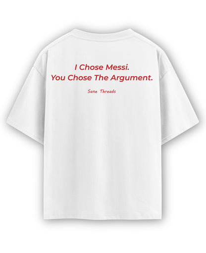 White Oversized T-shirt Back Design