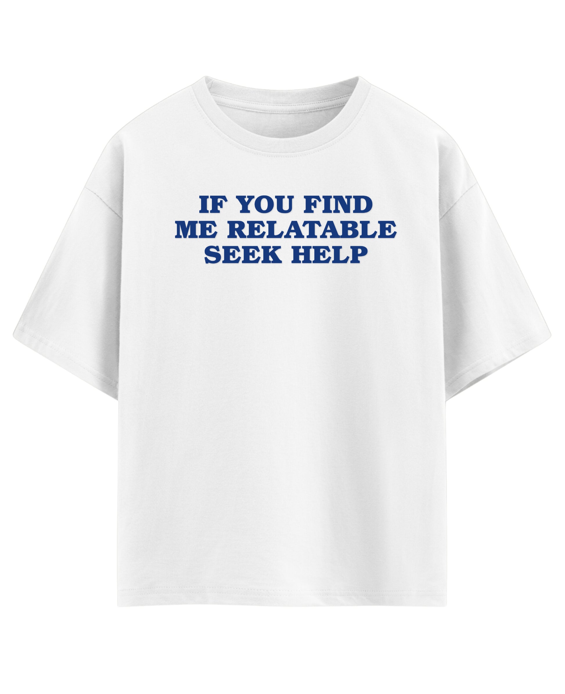 White Oversized T-shirt Front Design