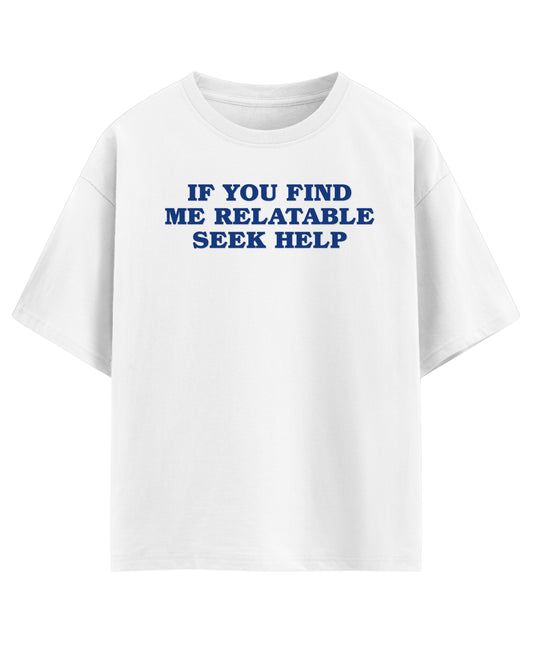 White Oversized T-shirt Front Design