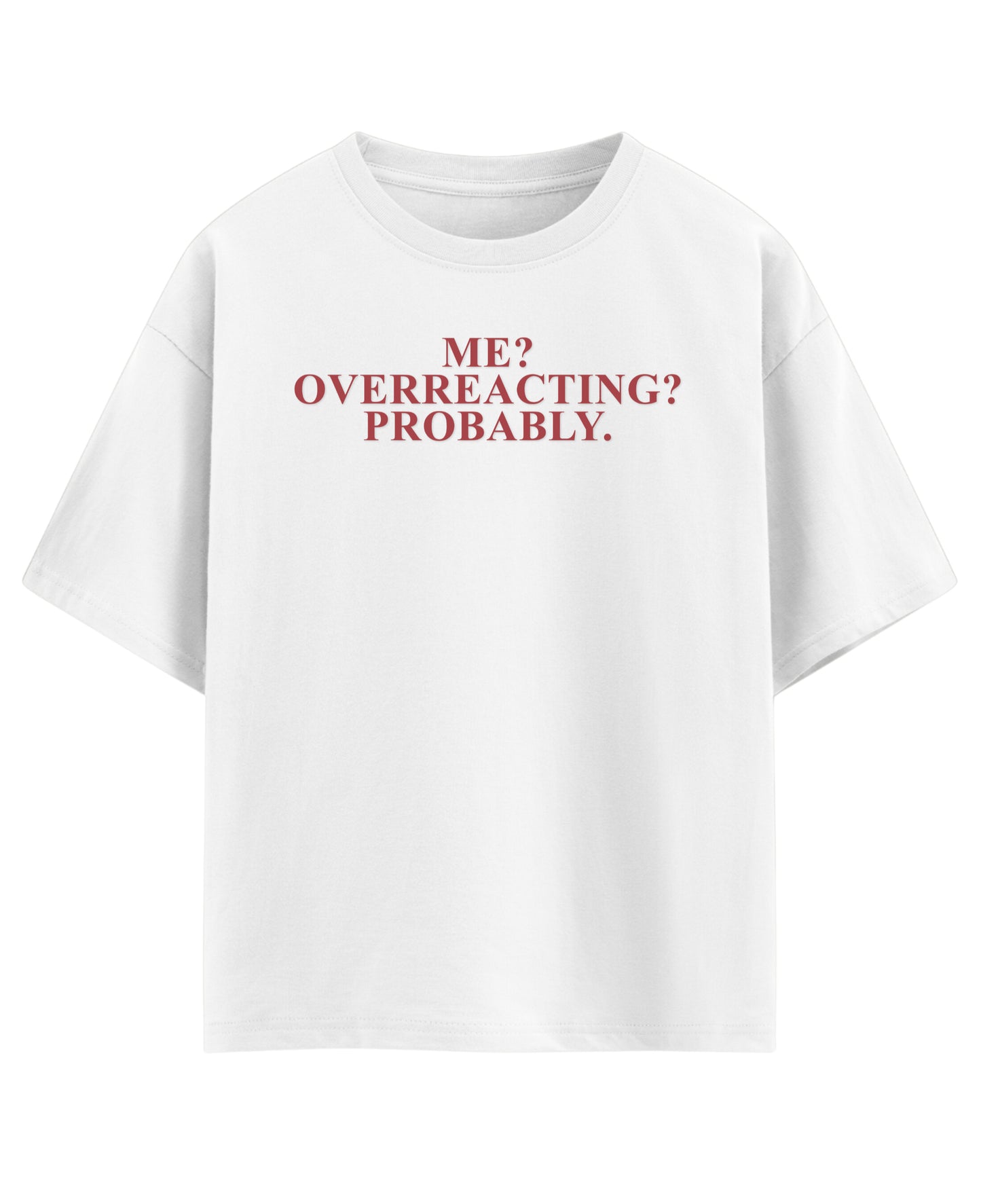White Oversized T-shirt Front Design