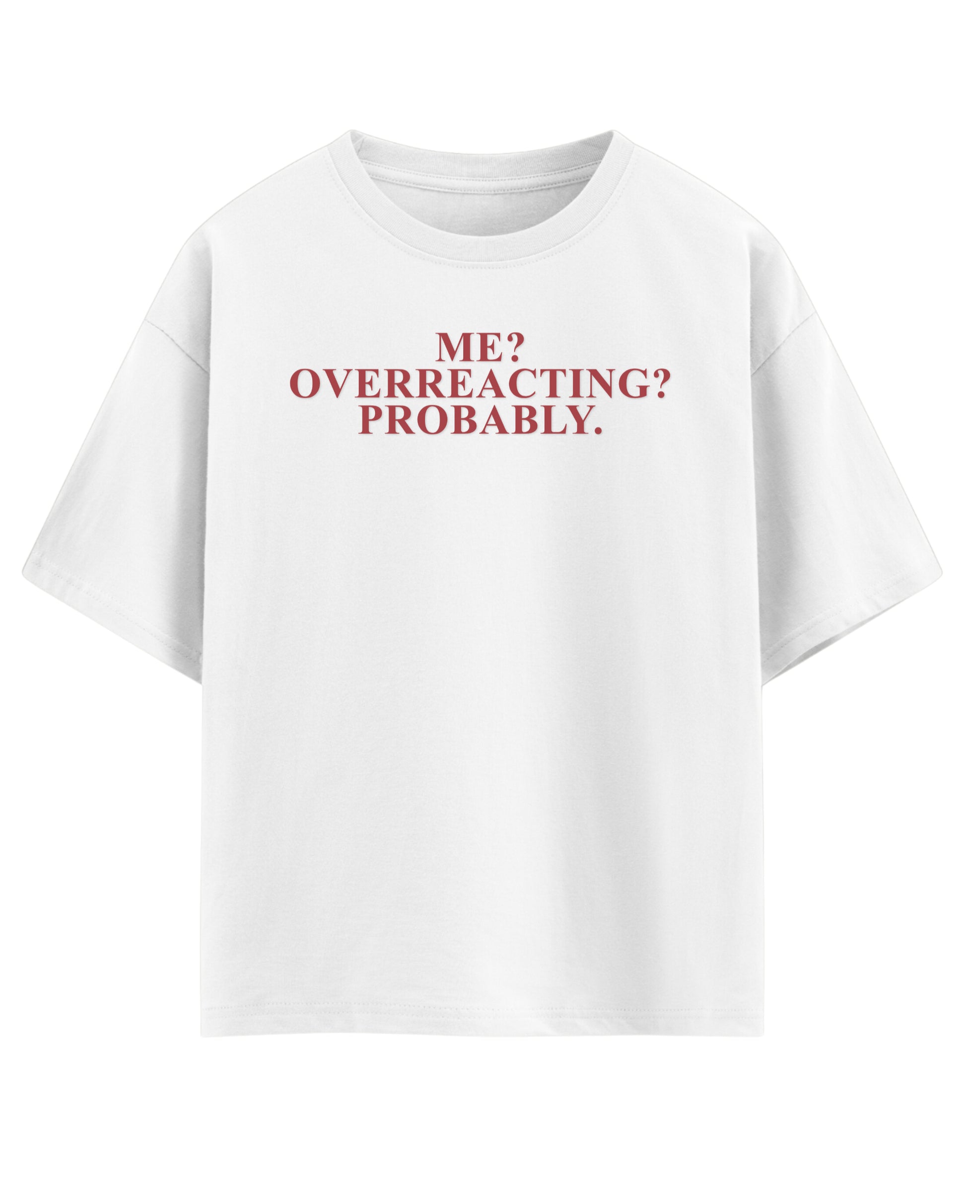 White Oversized T-shirt Front Design