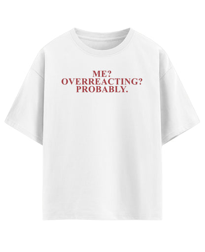 White Oversized T-shirt Front Design