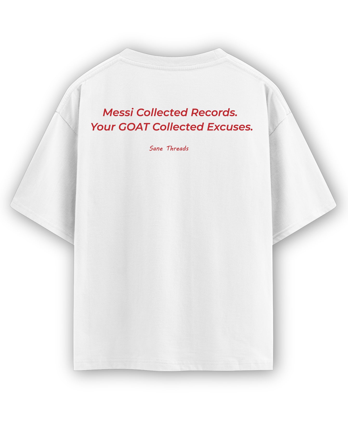 White Oversized T-shirt Back Design