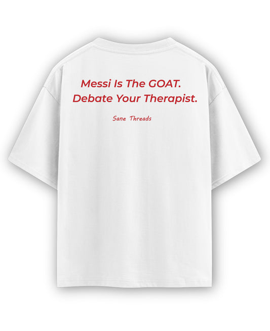 White Oversized T-shirt Back Design