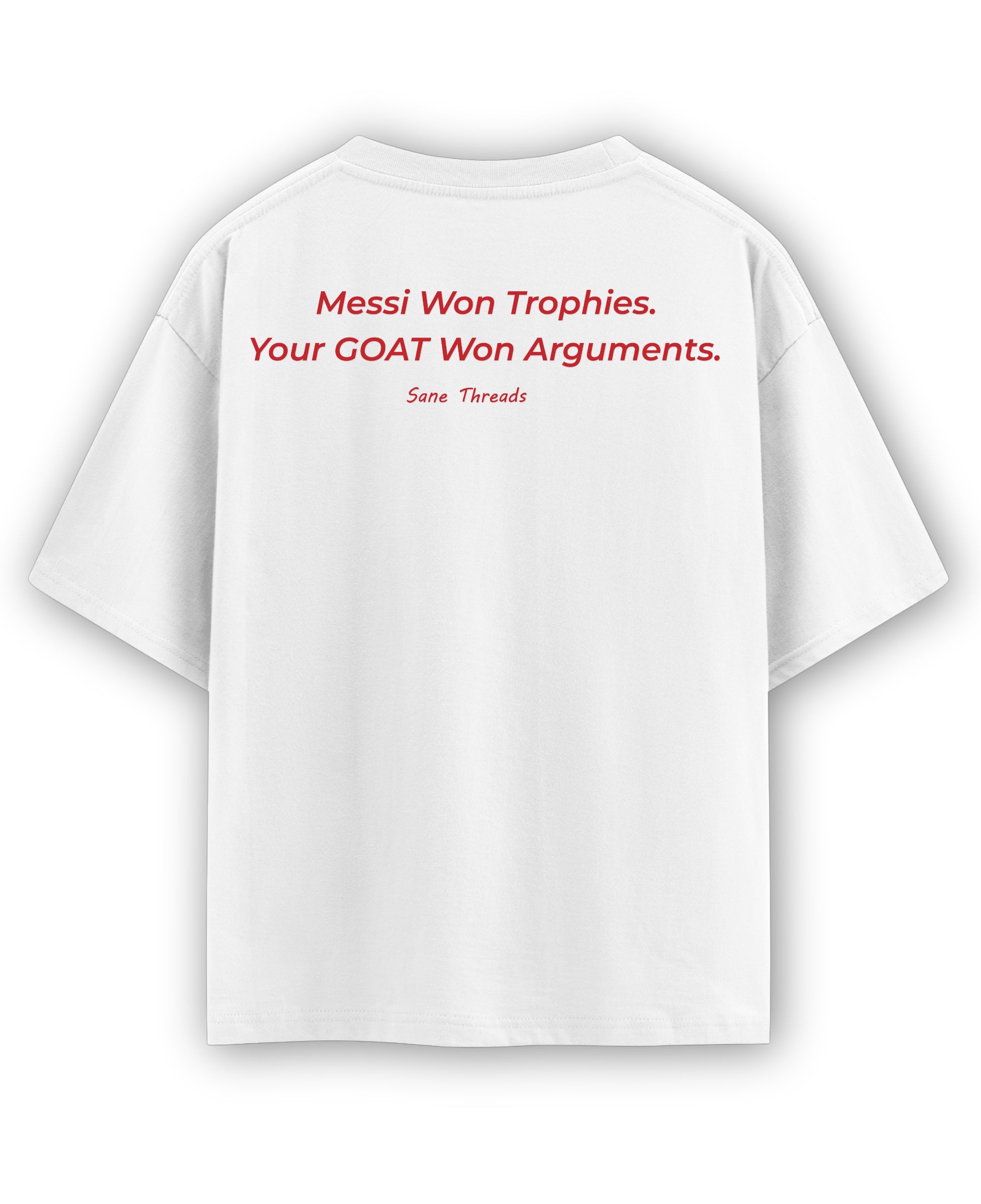 White Oversized T-shirt Back Design
