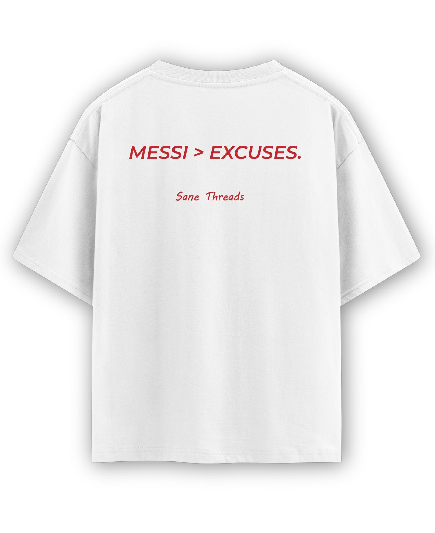 White Oversized T-shirt Back Design