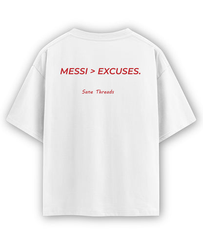 White Oversized T-shirt Back Design