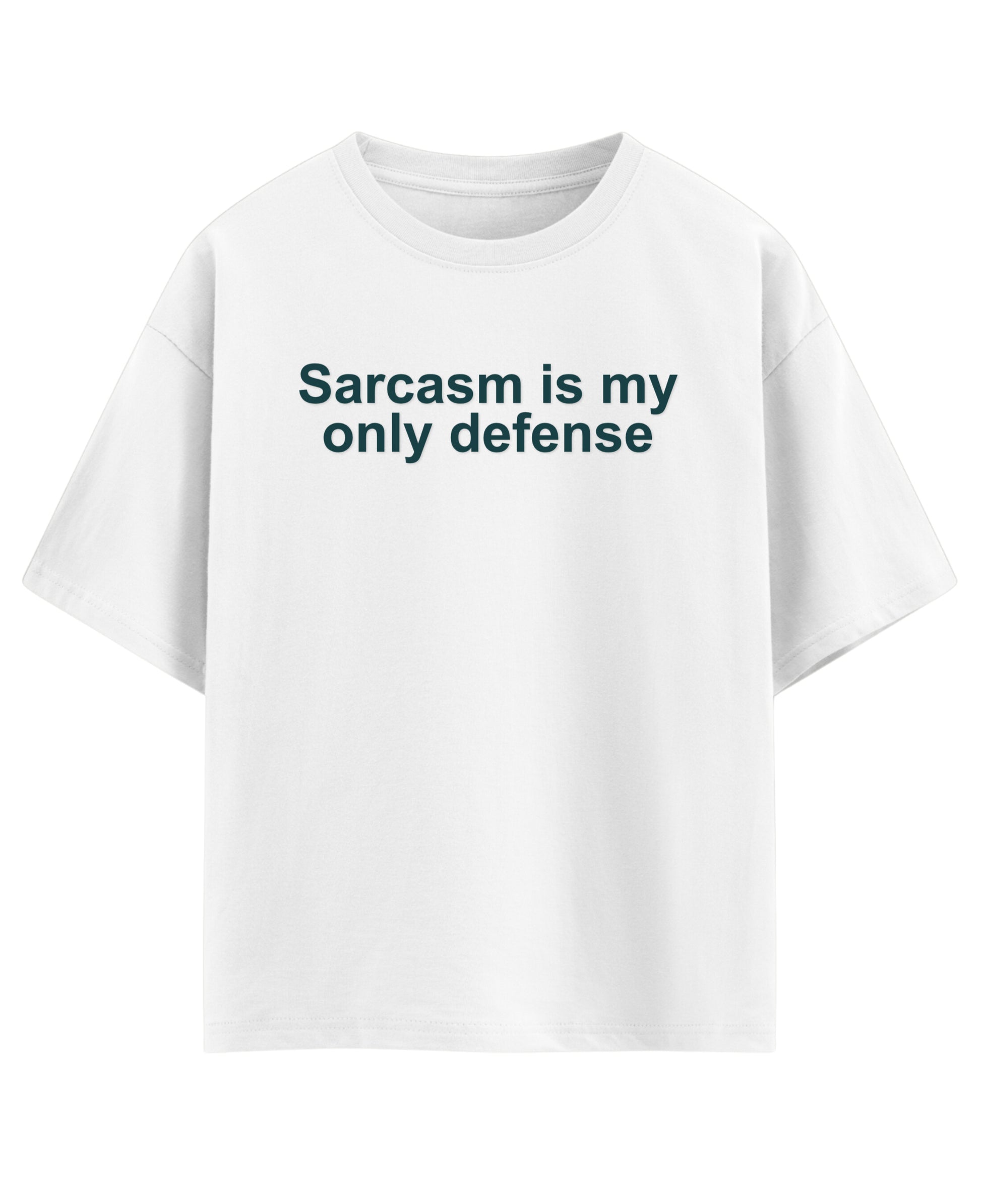 White Oversized T-shirt Front Design