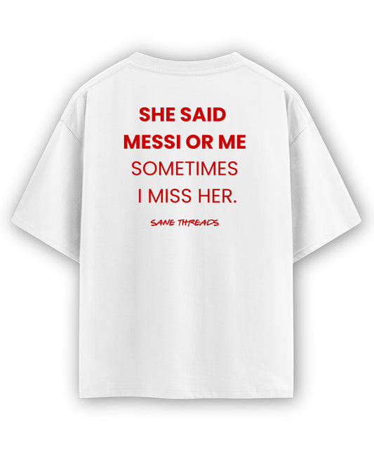 White Oversized T-shirt Back Design