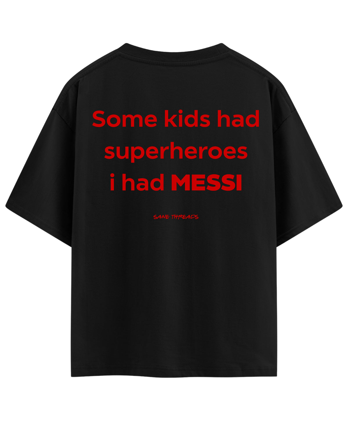 Black Oversized T-shirt Back Design