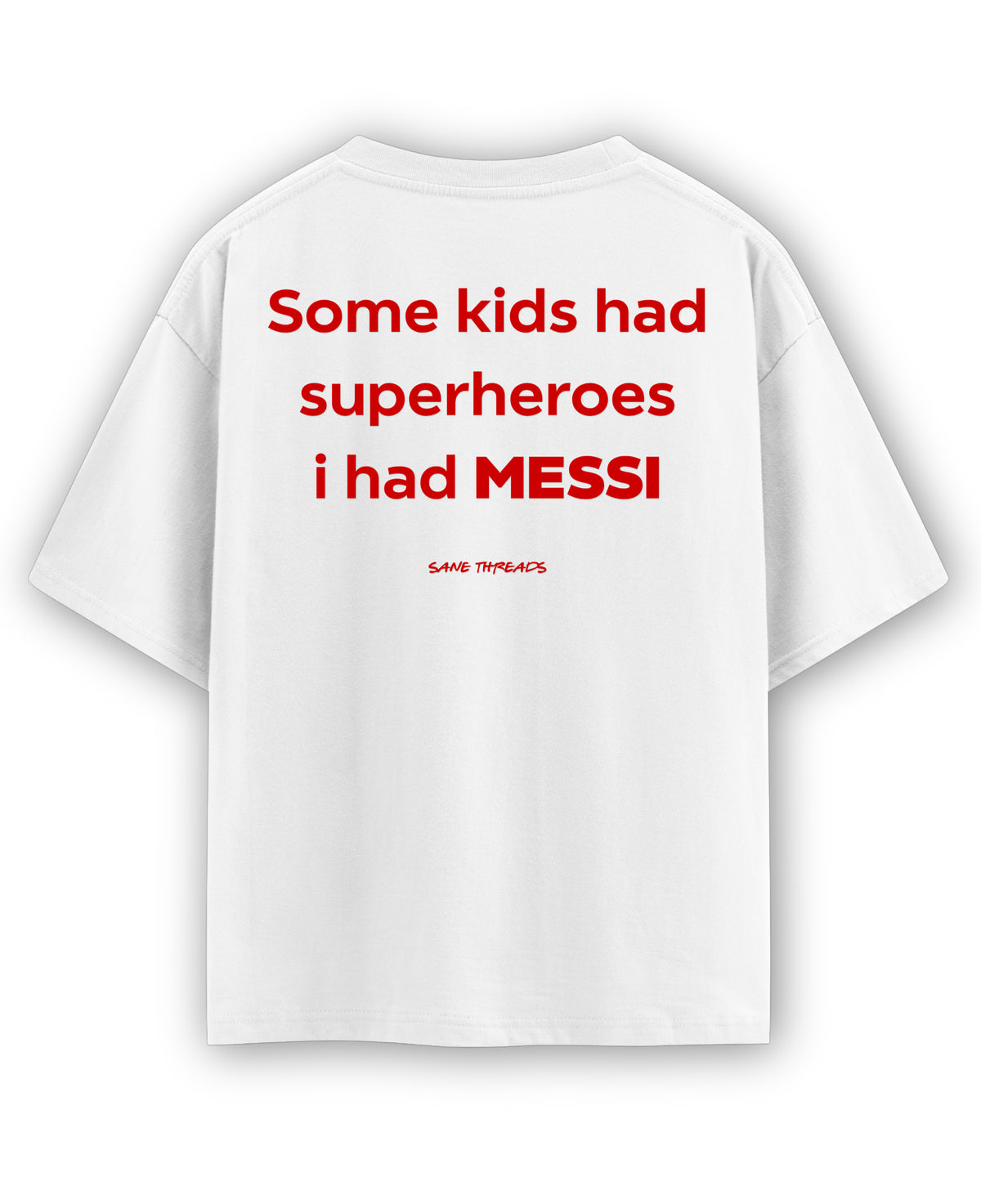 White Oversized T-shirt Back Design