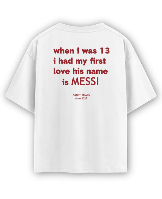 White Oversized T-shirt Back Design